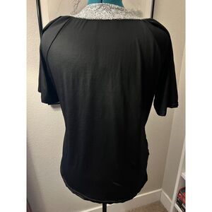 Black & Glitter party blouse